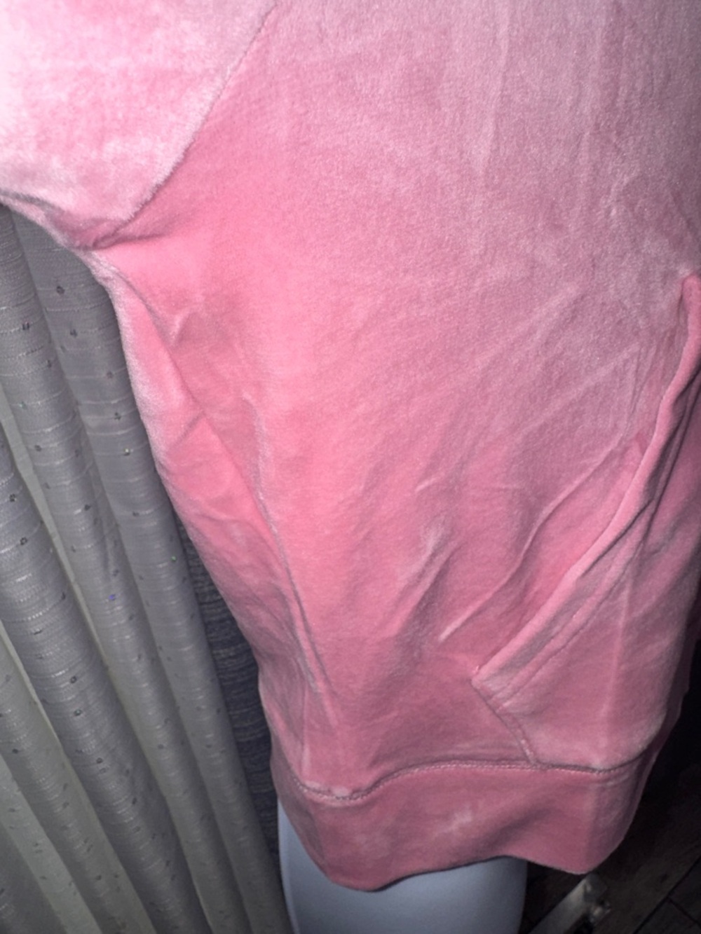 Juicy Couture- NWT Dusty Rose Velour Rhinestone Logo Size Large - Picture 9 of 16